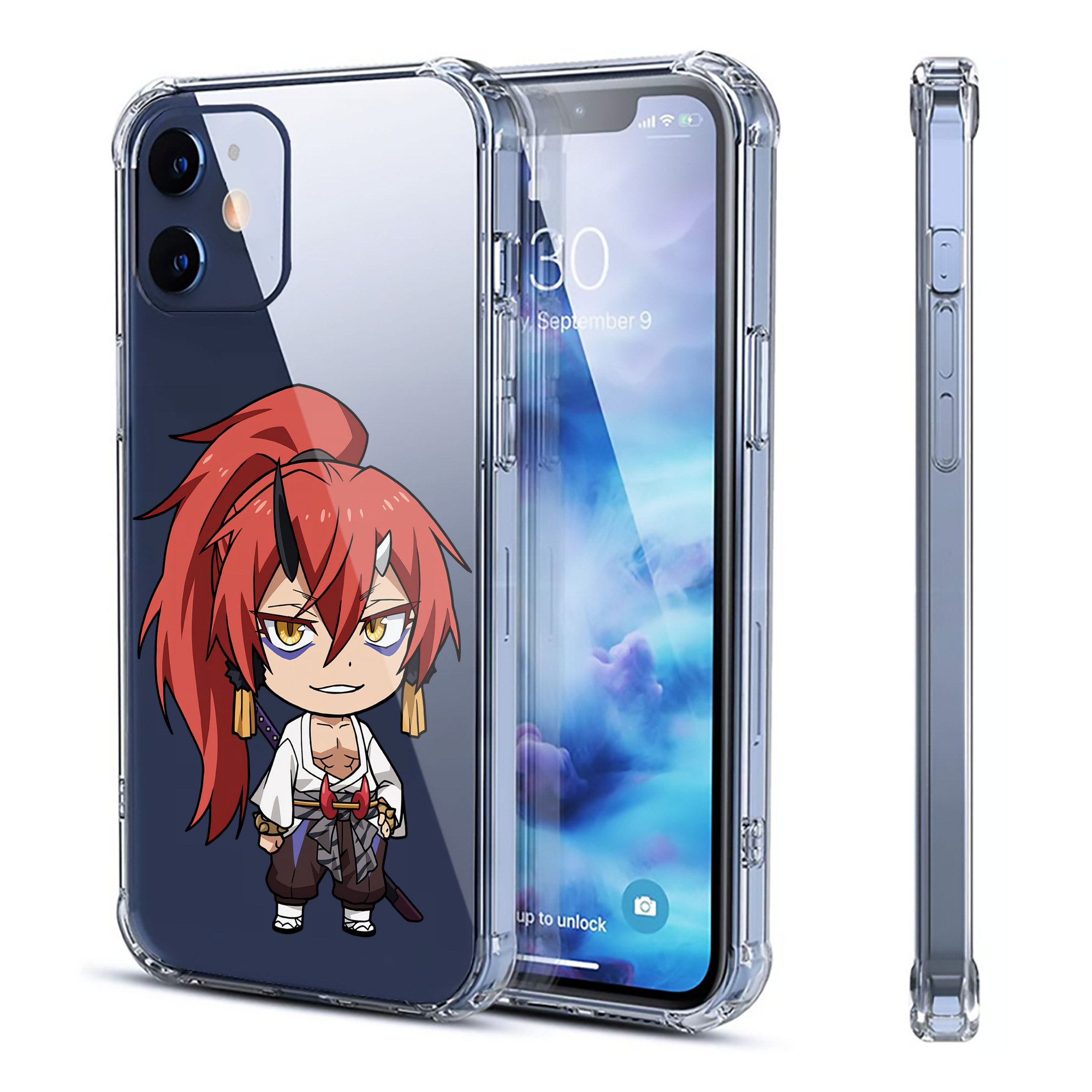 （画像用） 転スラ Regarding Reincarnated to Slime 【iPhone 12シリーズ対応】透明スマホケース（クリアソフトケース）